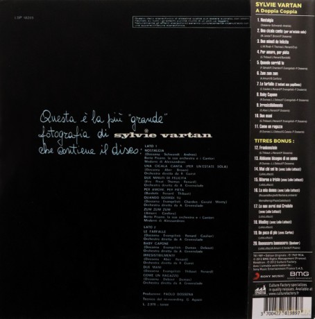 Sylvie Vartan: A Doppia Coppia [CD]