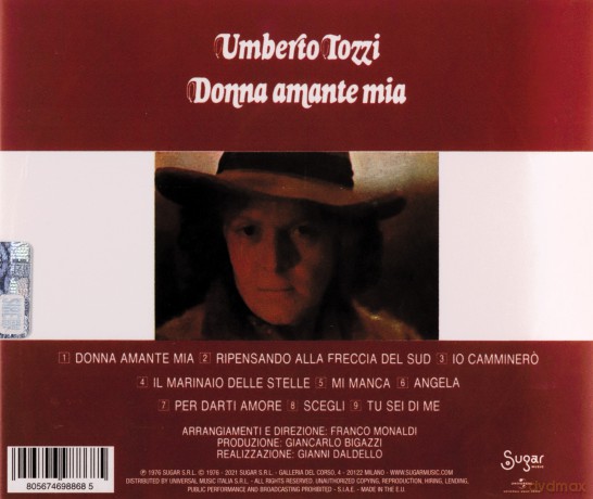 Umberto Tozzi: Donna Amante Mia [CD]