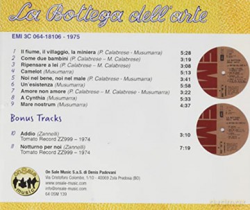 Bottega Dell arte: La Bottega Dell'Arte + Bonus Tracks [CD]