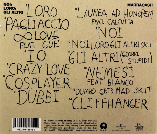 Marracash: Noi, Loro, Gli Altri [CD]