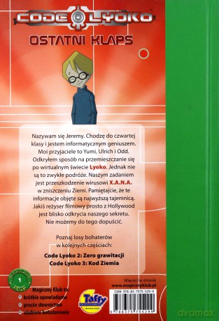 Code Lyoko 1 Ostatni Klaps [KSIĄŻKA]