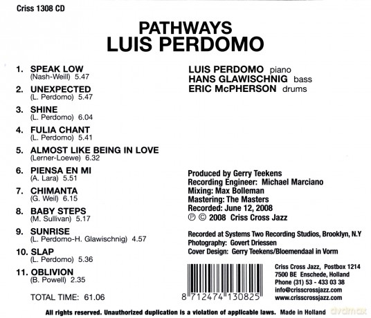 Luis Perdomo: Pathways [CD]