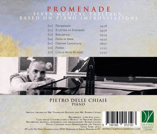Delle Chiaie, Pietro: Promenade, Seven Musical Tableaux Based On Piano Improvisations [CD]
