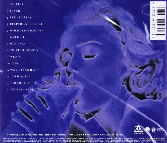 Madonna: Erotica [CD]