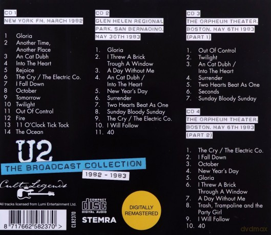U2: The Broadcast Collection 1982 -1983 [CD]