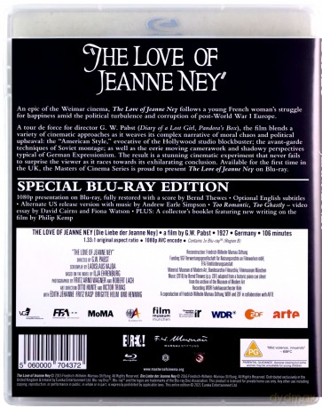 Love Of Jeanne Ney (Die Liebe Der Jeanne Ney) (1927) (Miłość Joanny Ney) [Blu-Ray]