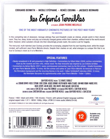 Les Enfants Terribles (Straszne dzieci) [Blu-Ray]