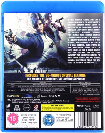 Resident Evil: Infinite Darkness - Season 1 [Blu-Ray]