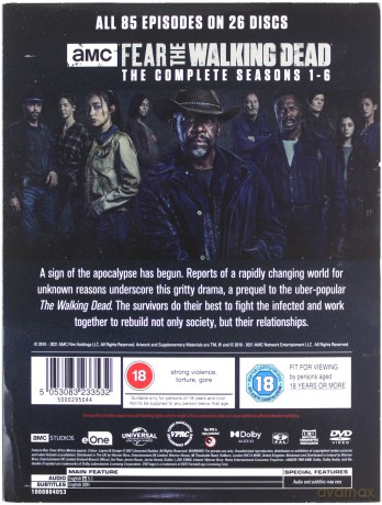 Fear The Walking Dead Season 1-6 [26DVD]