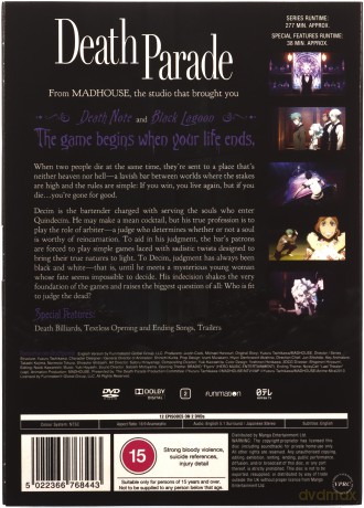 Death Parade - The Complete Series [2DVD]
