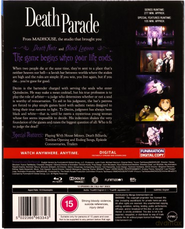 Death Parade - The Complete Series [2xBlu-Ray]