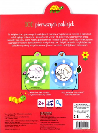 100 pierwszych naklejek. Zwierzęta [KSIĄŻKA]