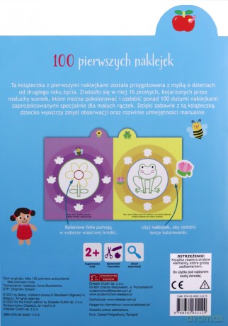 100 pierwszych naklejek. Zwierzęta [KSIĄŻKA]
