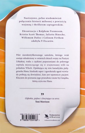 Angielski pacjent - Michael Ondaatje [KSIĄŻKA]
