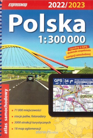 Atlas samochodowy Polska 1:300 0000 [KSIĄŻKA]