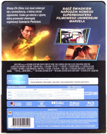 Shang-Chi i legenda dziesięciu pierścieni (steelbook) [Blu-Ray]