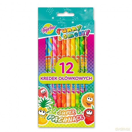 Kredki funny smell pachnące 12 kolorów