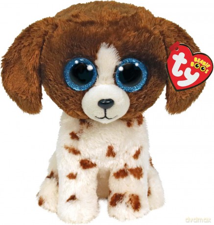 Maskotka Ty Pies brązowo - biały Muddles 24 cm