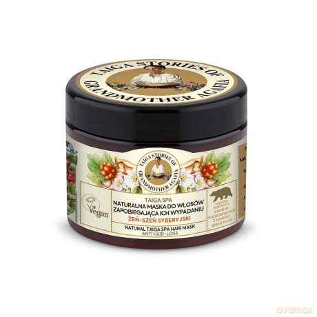 GRANDMOTHER AGAFIA Taiga Stories Naturalna Maska do włosów zapobiegająca ich wypadaniu - Żeń-Szeń Syberyjski 300 ml