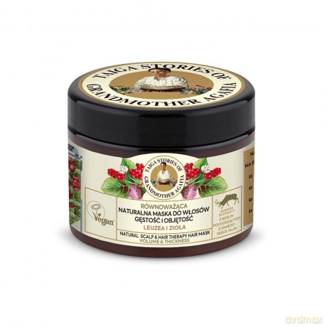 GRANDMOTHER AGAFIA Taiga Stories Równoważąca Naturalna Maska do włosów Gęstość i Objętość 300 ml