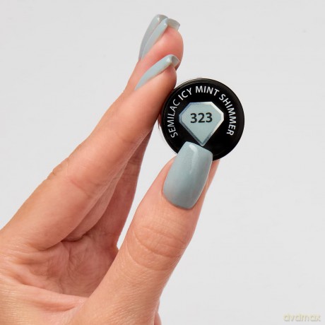 SEMILAC LAKIER 323 SHIMMER ICY MINT 7ml