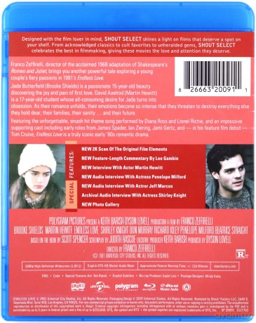 Endless Love (Niekończąca się miłość) [Blu-Ray]