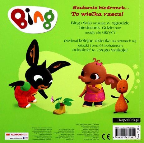 Bing w ogrodzie. Książka z otwieranymi okienkami - Emma Drage [KSIĄŻKA]