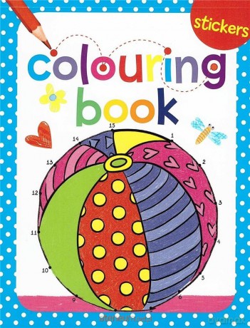 Colouring book z naklejkami. Piłka [KSIĄŻKA]