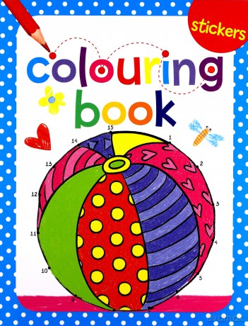 Colouring book z naklejkami. Piłka [KSIĄŻKA]