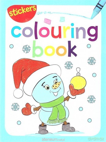 Colouring book z naklejkami. Zima [KSIĄŻKA]