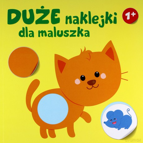 Duże naklejki dla maluszka. kotek 1+ [KSIĄŻKA]