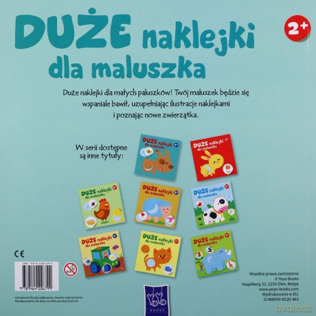 Duże naklejki dla maluszka. Orka 2+ [KSIĄŻKA]