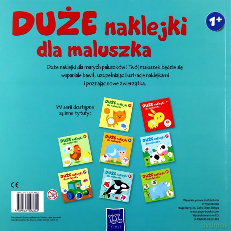 Duże naklejki dla maluszka. Piesek 1+ [KSIĄŻKA]