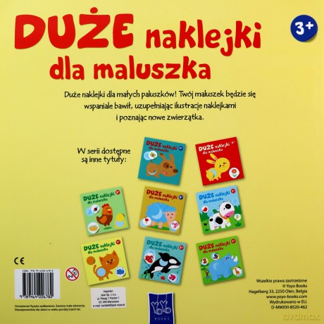 Duże naklejki dla maluszka. Traktor 3+ [KSIĄŻKA]