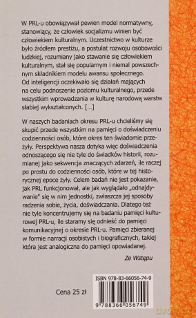 Etnografia pamięci PRL-u. Kultura codzienności [KSIĄŻKA]