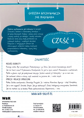 Godzina wychowawcza jak malowana Szkoła podstawowa 4-8 cz.1 - Sylwia Oszczyk [KSIĄŻKA]