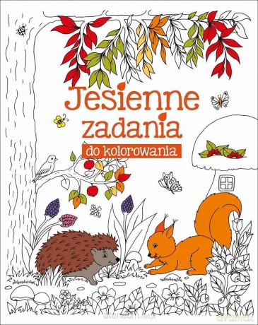 Jesienne zadania do kolorowania [KSIĄŻKA]