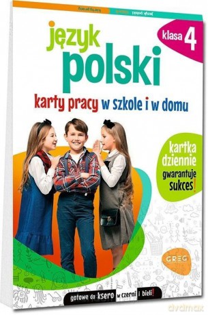 Język polski Szkoła podstawowa 4 Karty pracy w szkole i w domu - Karolina Cichocka [KSIĄŻKA]