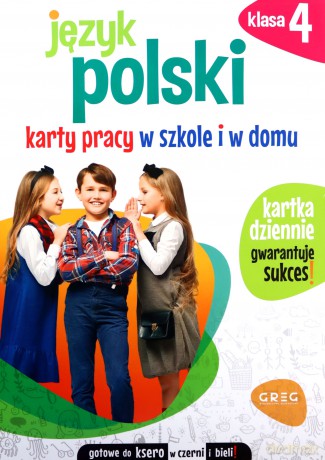 Język polski Szkoła podstawowa 4 Karty pracy w szkole i w domu - Karolina Cichocka [KSIĄŻKA]