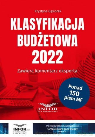Klasyfikacja Budżetowa 2022 - Krystyna Gąsiorek [KSIĄŻKA]