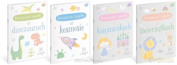 Kolorowanka A4 z naklejkami Roześmiane zagadki mix [KSIĄŻKA]