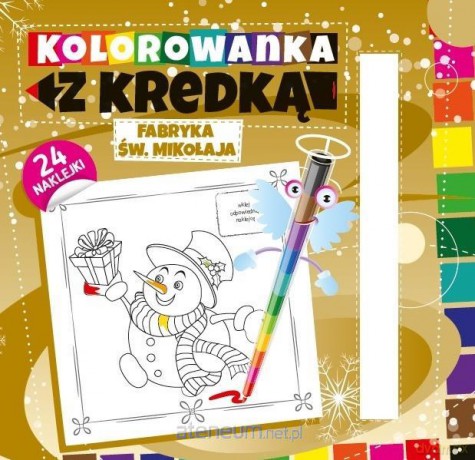 Kolorowanka z kredką. Fabryka św. Mikołaja [KSIĄŻKA]