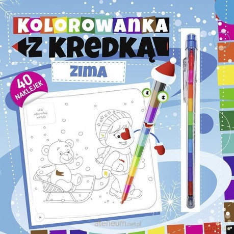Kolorowanka z kredką. Zima [KSIĄŻKA]