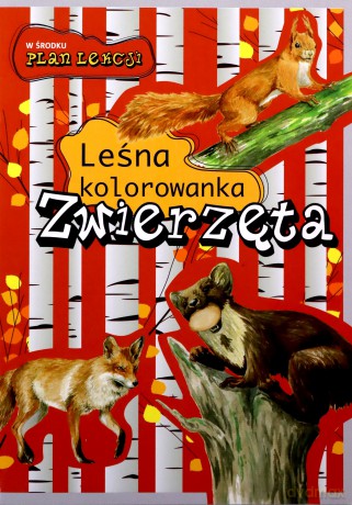 Leśna kolorowanka. Zwierzęta - Katarzyna Kopiec-Sekieta, Eliza Goszczyńska [KSIĄŻKA]