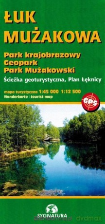 Mapa turystyczna - Łuk Mużakowa 1:45 000 i 1:12 500 [KSIĄŻKA]