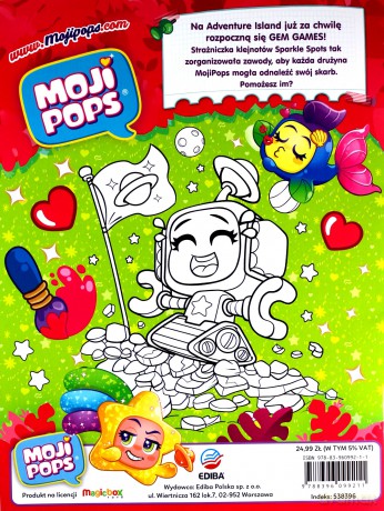 MojiPops - Książka do kolorowania [KSIĄŻKA]