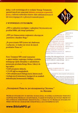 Nowy Testament NPD, czerwona, suwak i paginatory [KSIĄŻKA]