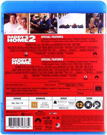 Daddy's Home / Daddy's Home 2 [Tata kontra tata / Co wiecie o swoich dziadkach?) [2xBlu-Ray]