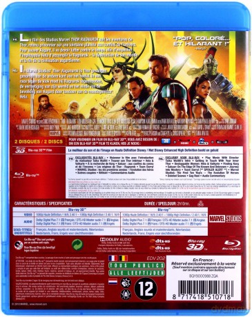 Thor: Ragnarok [Blu-Ray 3D]+[Blu-Ray] 