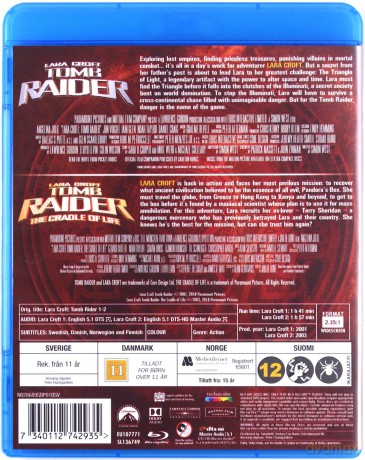 Lara Croft: Tomb Raider 1-2 [2xBlu-Ray]